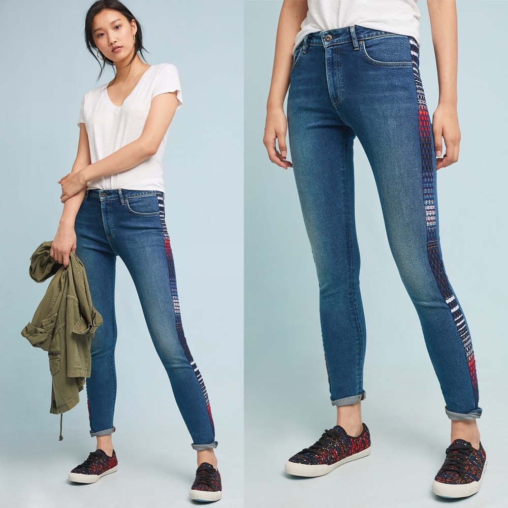 Levi’s 721 High Rise Embroidered Skinny Jeans 28